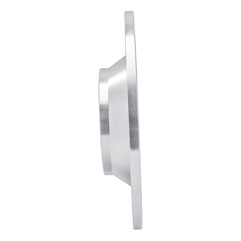 Audi A6 Quattro Brake Rotor (1) - Rear Right - R1 Concepts - Drilled & Slotted - Silver - `05-`11